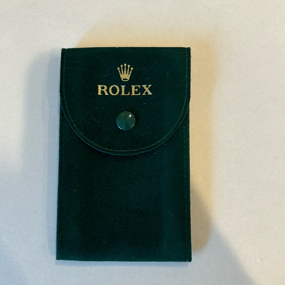 Rolex suede travel pouch